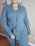 Long Sleeve Cardigan with Side Slits - 3 Colors Available