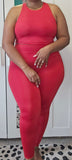 Red Luxe Two Piece Set (Samples)