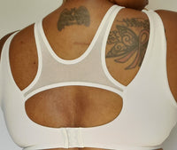 Double Strap Mesh Full Sports Bra - Toasty Taupe
