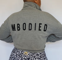 Signature Cropped Sweatshirt - Heather Grey