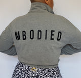 Signature Cropped Sweatshirt - Heather Grey