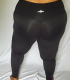 Curvy Signature Second Skin High Waisted Leggings - Black