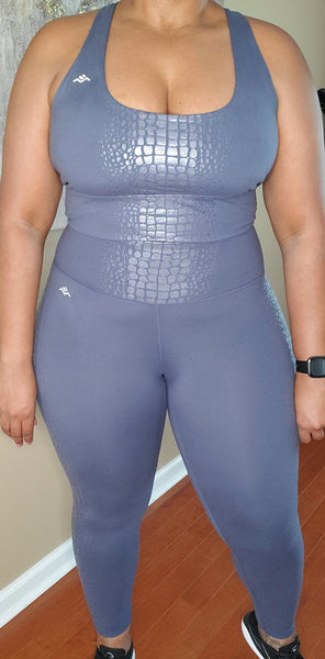 Smoke Blue Crocodile Set