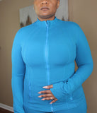 Zipper Jacket - Hawaiian Blue