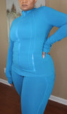 Zipper Jacket - Hawaiian Blue