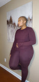Butter Soft Long Sleeve Tee - Merlot