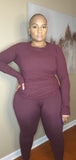 Butter Soft Long Sleeve Tee - Merlot