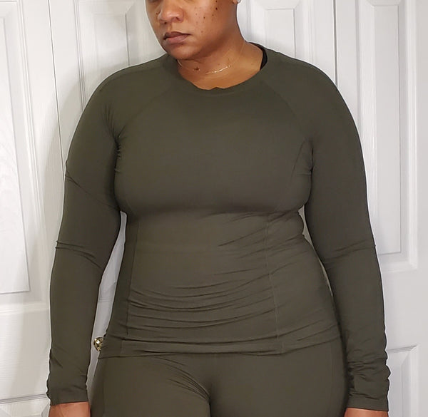 Butter Soft Long Sleeve Tee - Olive