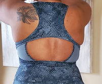 Slate Blue Snake Print Set