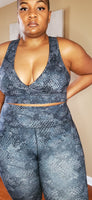Slate Blue Snake Print Set