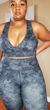 Slate Blue Snake Print Set