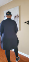 Long Sleeve Cardigan with Side Slits - 3 Colors Available