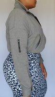 Signature Cropped Sweatshirt - Heather Grey