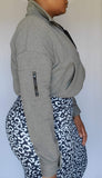 Signature Cropped Sweatshirt - Heather Grey
